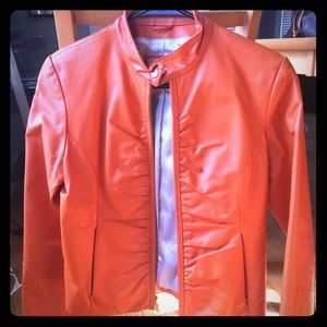Wilson’s Maxima orange leather jacket